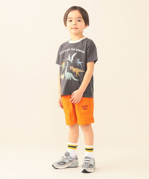 BEAMS mini（ビームスミニ）の「ダイナソー Tシャツ 2026SS（90～130cm）（Tシャツ/カットソー・キッズ・ホワイト系その他5/チャコールグレー/ミント・120/130/110/90/100）」の14枚目の写真