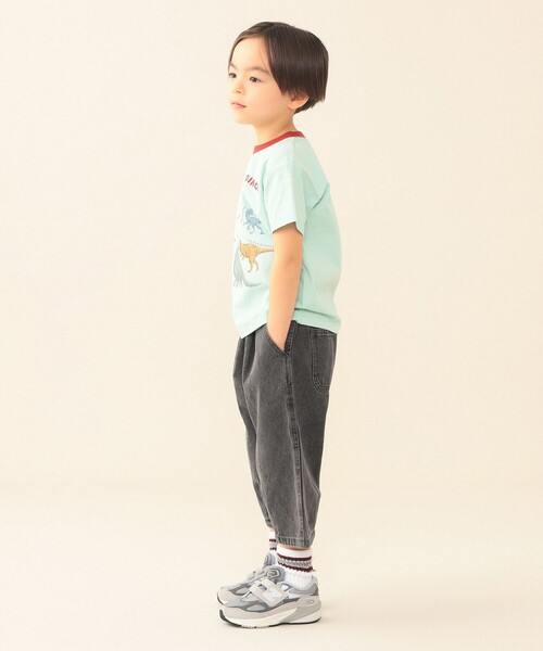 BEAMS mini（ビームスミニ）の「ダイナソー Tシャツ 2026SS（90～130cm）（Tシャツ/カットソー・キッズ・ホワイト系その他5/チャコールグレー/ミント・120/130/110/90/100）」の18枚目の写真