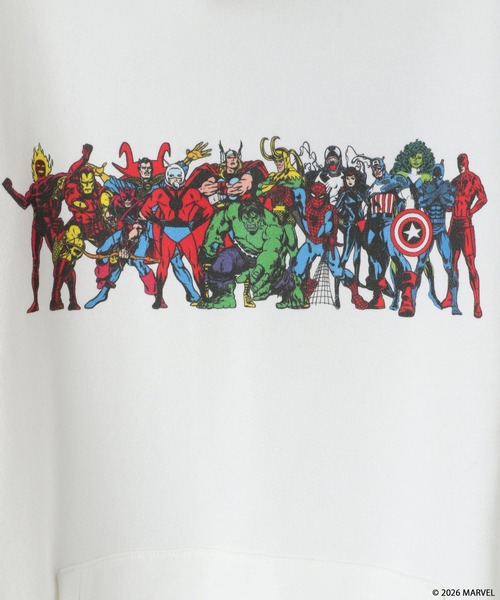 LOWRYS FARM(ローリーズファーム)の「【LFM(U)】MARVELスウェットフーディ 640214(スウェット・メンズ・ブラック/グレー/ホワイト・LARGE/MEDIUM)」の15枚目の写真