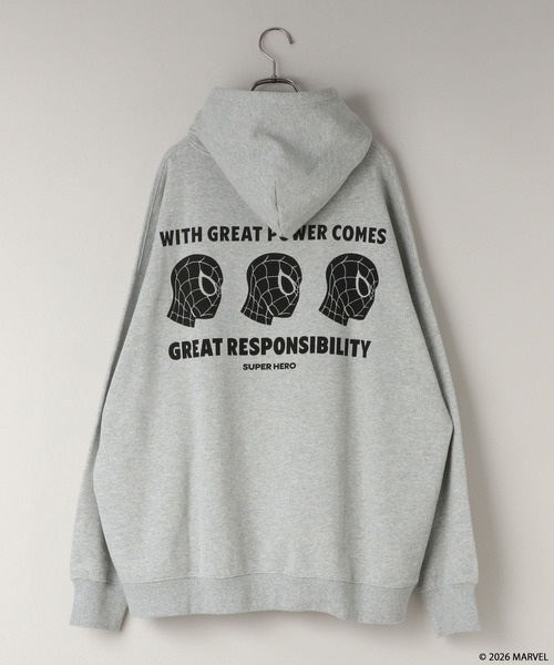 LOWRYS FARM(ローリーズファーム)の「【LFM(U)】MARVELスウェットフーディ 640214(スウェット・メンズ・ブラック/グレー/ホワイト・LARGE/MEDIUM)」の5枚目の写真