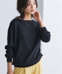 nissen | 洗えるＵＶカット綿１００％ボートネックニット＜大きいサイズ有＞(ニット/セーター)