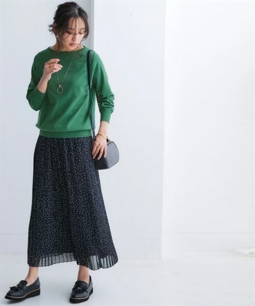 nissen（ニッセン）の「洗えるＵＶカット綿１００％ボートネックニット＜大きいサイズ有＞（ニット/セーター・レディース・ライトブルー/ライム/ブラック/チャコールグレー/オフホワイト/グレー・3L/LL/L/M/S）」の19枚目の写真