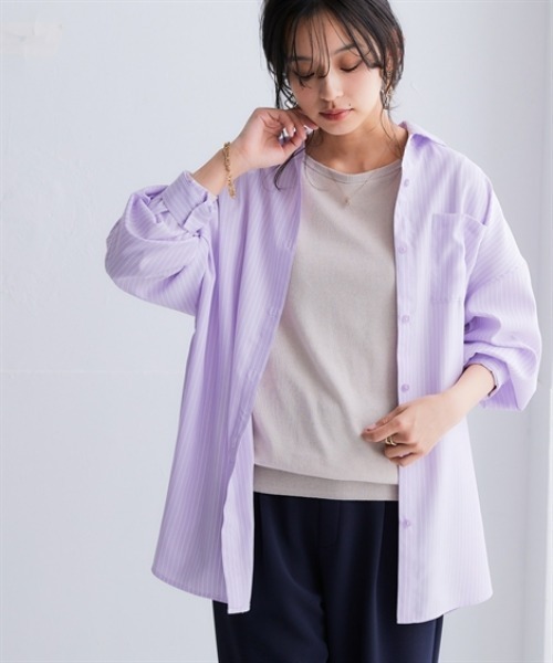 nissen（ニッセン）の「洗えるＵＶカット綿１００％ボートネックニット＜大きいサイズ有＞（ニット/セーター・レディース・ライトブルー/ライム/ブラック/チャコールグレー/オフホワイト/グレー・3L/LL/L/M/S）」の21枚目の写真