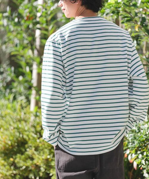 FORK&SPOON(フォークアンドスプーン)の「FORK&SPOON ボートネックボーダー(Tシャツ/カットソー・メンズ・ブルー系その他/グリーン系その他/グレー系その他・5/4)」の22枚目の写真