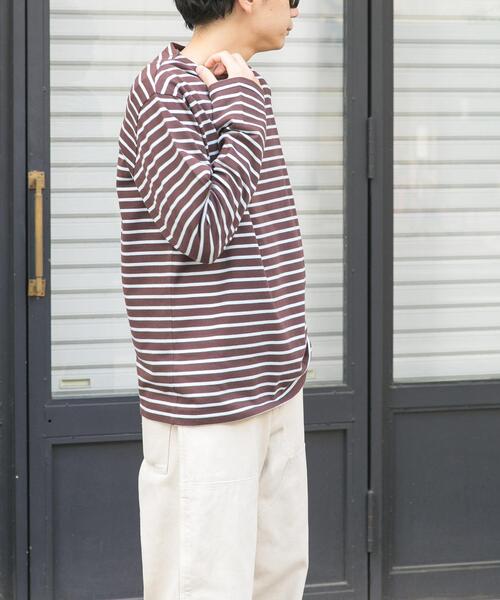 FORK&SPOON(フォークアンドスプーン)の「FORK&SPOON ボートネックボーダー(Tシャツ/カットソー・メンズ・ブルー系その他/グリーン系その他/グレー系その他・5/4)」の8枚目の写真