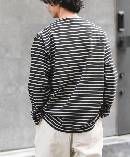 FORK&SPOON(フォークアンドスプーン)の「FORK&SPOON ボートネックボーダー(Tシャツ/カットソー・メンズ・ブルー系その他/グリーン系その他/グレー系その他・5/4)」の13枚目の写真