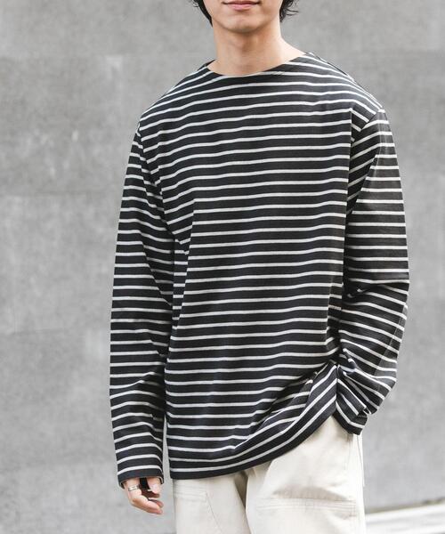 FORK&SPOON(フォークアンドスプーン)の「FORK&SPOON ボートネックボーダー(Tシャツ/カットソー・メンズ・ブルー系その他/グリーン系その他/グレー系その他・5/4)」の16枚目の写真