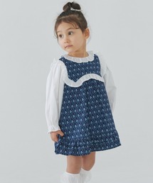 moimoln（モイモルン）の「フラワーフリル長袖ワンピース（ワンピース）」