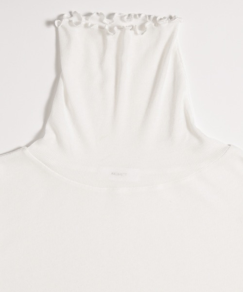 MUHET（ミュエータ）の「sheer turtleneck inner / シアータートルインナー（その他トップス・レディース・ピンク/ライトブルー/オフホワイト/杢グレー・FREE）」の14枚目の写真