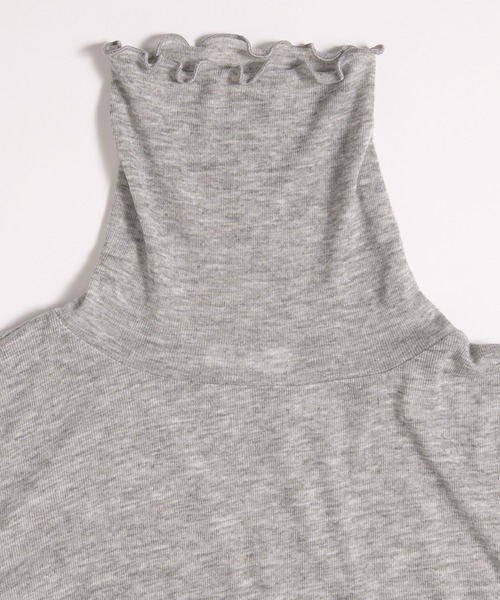 MUHET（ミュエータ）の「sheer turtleneck inner / シアータートルインナー（その他トップス・レディース・ピンク/ライトブルー/オフホワイト/杢グレー・FREE）」の22枚目の写真