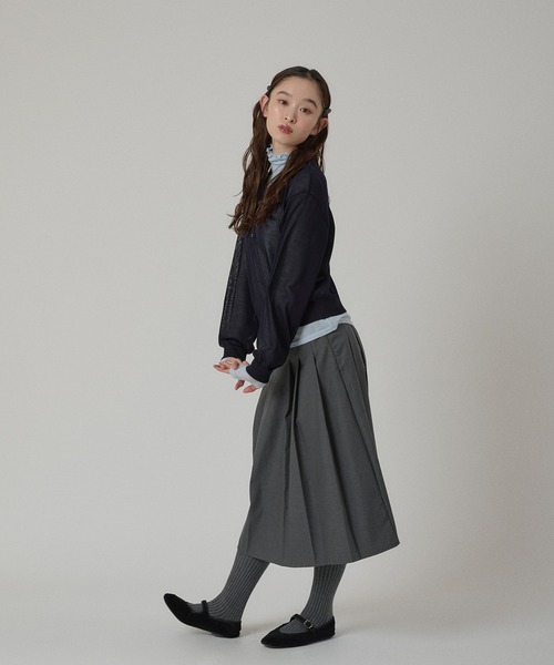 MUHET（ミュエータ）の「sheer turtleneck inner / シアータートルインナー（その他トップス・レディース・ピンク/ライトブルー/オフホワイト/杢グレー・FREE）」の12枚目の写真