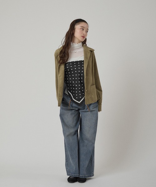 MUHET（ミュエータ）の「sheer turtleneck inner / シアータートルインナー（その他トップス・レディース・ピンク/ライトブルー/オフホワイト/杢グレー・FREE）」の19枚目の写真