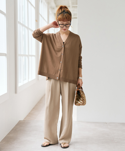 Spick and Span Emil cotoni Vネックカーディガン スピック＆スパン Spick & Span 《予約》Emil cotoni Vネック