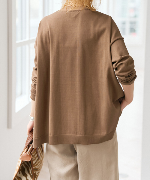 Spick & Span（スピックアンドスパン）の「Emil cotoni Vネックカーディガン（カーディガン/ボレロ・レディース・ピンク系その他/ネイビー/キャメル・FREE）」の6枚目の写真