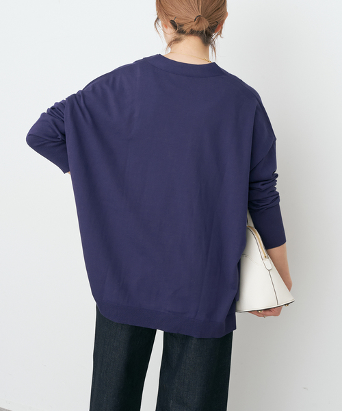 Spick & Span（スピックアンドスパン）の「Emil cotoni Vネックカーディガン（カーディガン/ボレロ・レディース・ピンク系その他/ネイビー/キャメル・FREE）」の12枚目の写真