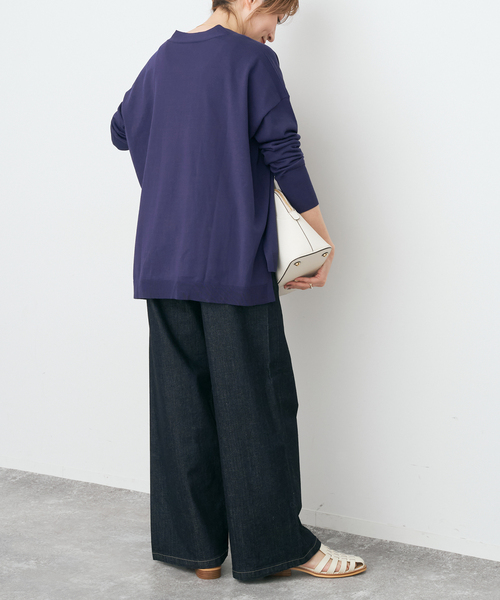 Spick & Span（スピックアンドスパン）の「Emil cotoni Vネックカーディガン（カーディガン/ボレロ・レディース・ピンク系その他/ネイビー/キャメル・FREE）」の14枚目の写真