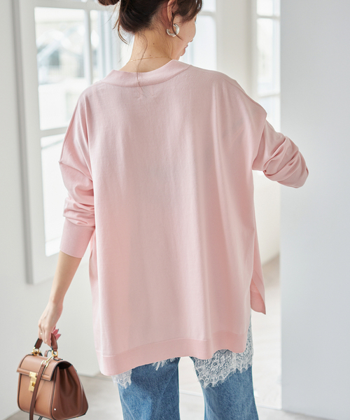 Spick & Span（スピックアンドスパン）の「Emil cotoni Vネックカーディガン（カーディガン/ボレロ・レディース・ピンク系その他/ネイビー/キャメル・FREE）」の18枚目の写真