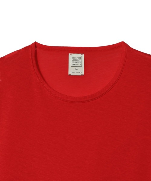 ESTNATION（エストネーション）の「GOOD PEOPLE GOOD STITCHING GOOD PRODUCT for ESTNATION / シアー天竺ロンT（Tシャツ/カットソー・レディース・ホワイト/レッド/ブラック・FREE）」の5枚目の写真