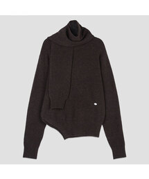 MUFFER SET SOFT WOOL KNIT S(T-7145)