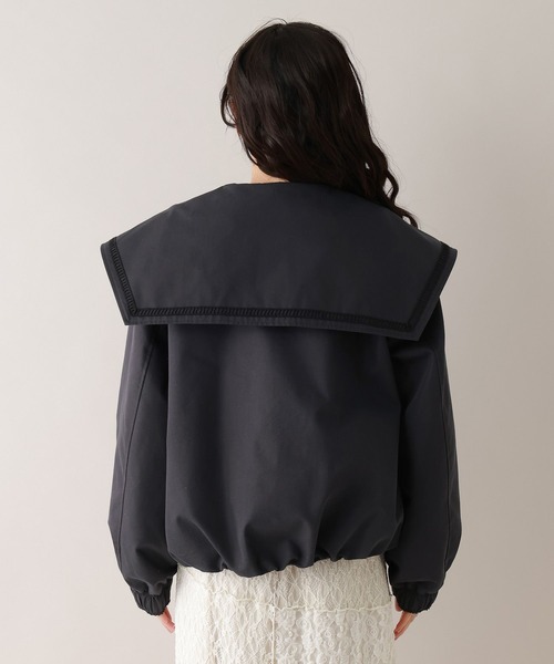 RAGEBLUE（レイジブルー）の「セーラーカラーブルゾン（ブルゾン・レディース・ベージュ/グレー・FREE）」の12枚目の写真