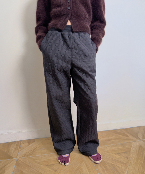 DIAGONAL(ダイアゴナル)の「HEART STITCHED PADDING PANTS (black)(その他パンツ・レディース・その他・FREE)」の9枚目の写真