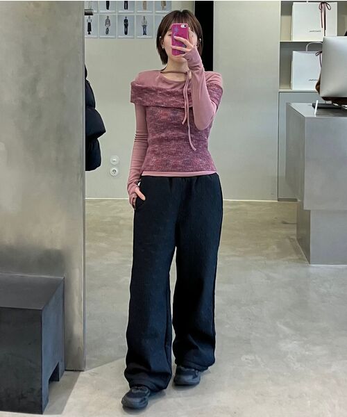 DIAGONAL(ダイアゴナル)の「HEART STITCHED PADDING PANTS (black)(その他パンツ・レディース・その他・FREE)」の7枚目の写真