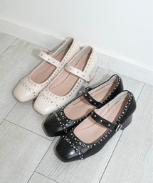 SORUTT（ソルト）の「【 SORUTT / ソルト 】 スタッズストラップ チャンキーヒール パンプス #（パンプス）」