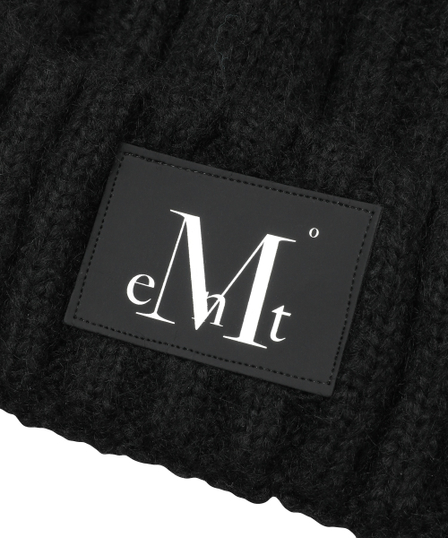 MUCENT(ムセント)の「ミスティレザーパッチキャットビーニー(ニットキャップ/ビーニー・レディース・ブラック・FREE)」の3枚目の写真