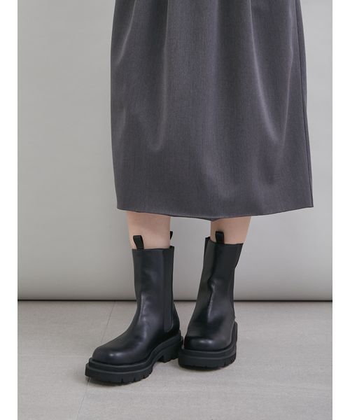 Mila Owen（ミラオーウェン）の「サイドゴアブーツ（ブーツ・レディース・ベージュ/モカ/ブラック・36/38/37）」の6枚目の写真
