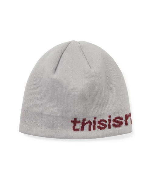 thisisneverthat(ディスイズネバーザット)の「SP-Logo No Cuff Beanie(ニットキャップ/ビーニー・メンズ・オフホワイト/ライトグリーン/ブラック/オリーブ・FREE)」の2枚目の写真
