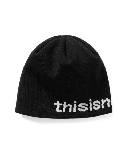 thisisneverthat(ディスイズネバーザット)の「SP-Logo No Cuff Beanie(ニットキャップ/ビーニー・メンズ・オフホワイト/ライトグリーン/ブラック/オリーブ・FREE)」の1枚目の写真