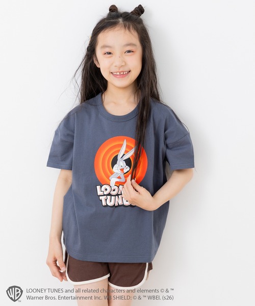 Looney Tunes(ルーニーテューンズ)の「〈ルーニー・テューンズ〉半袖Tシャツ(Tシャツ/カットソー・キッズ・チャコールグレー/グレイッシュブルー・130cm/120cm/110cm/100cm/90cm/140cm)」の1枚目の写真
