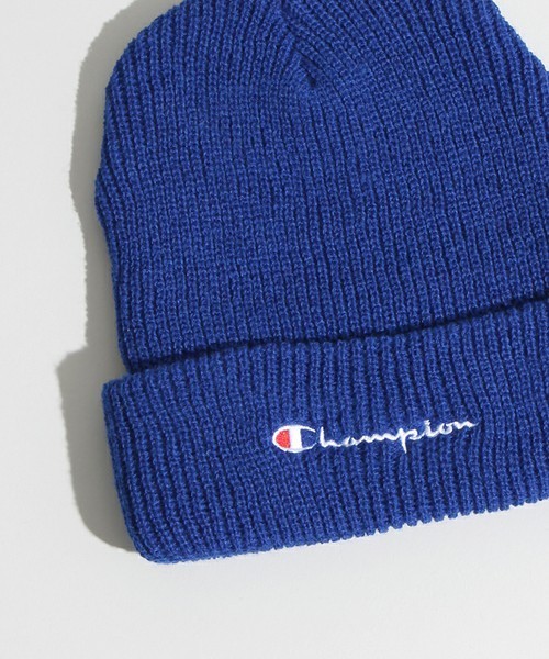 Champion(チャンピオン)の「∴WEGO/Championニットキャップ(ニットキャップ/ビーニー・メンズ・ブラック/サックスブルー/グレー/ブルー/ホワイト/ピンク/レッド・FREE)」の6枚目の写真