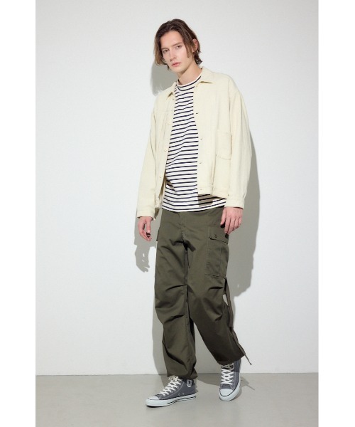 AZUL by moussy(アズールバイマウジー)の「ボーダー長袖トップス(Tシャツ/カットソー・メンズ・ブラック系その他/グレー系その他/ホワイト系その他・MEDIUM/LARGE)」の7枚目の写真