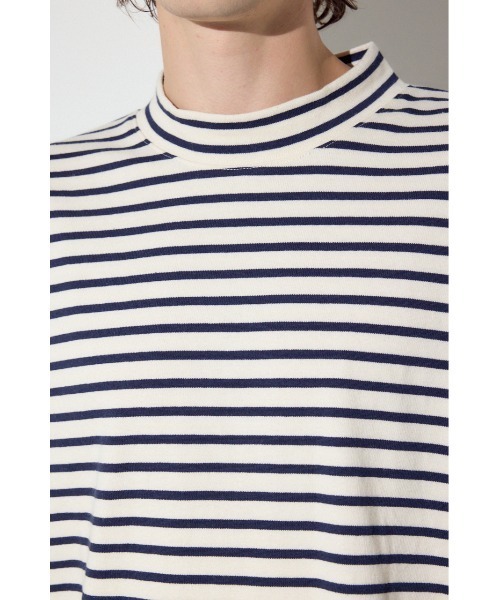 AZUL by moussy(アズールバイマウジー)の「ボーダー長袖トップス(Tシャツ/カットソー・メンズ・ブラック系その他/グレー系その他/ホワイト系その他・MEDIUM/LARGE)」の11枚目の写真
