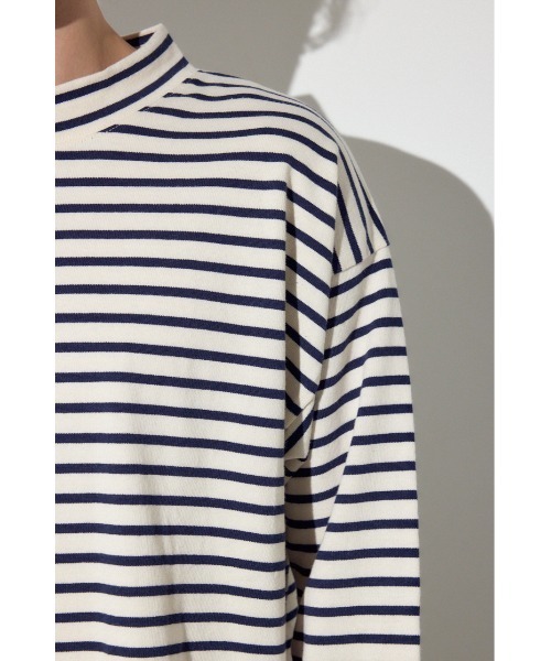 AZUL by moussy(アズールバイマウジー)の「ボーダー長袖トップス(Tシャツ/カットソー・メンズ・ブラック系その他/グレー系その他/ホワイト系その他・MEDIUM/LARGE)」の12枚目の写真