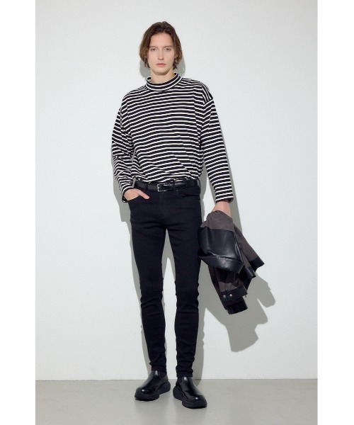 AZUL by moussy(アズールバイマウジー)の「ボーダー長袖トップス(Tシャツ/カットソー・メンズ・ブラック系その他/グレー系その他/ホワイト系その他・MEDIUM/LARGE)」の18枚目の写真