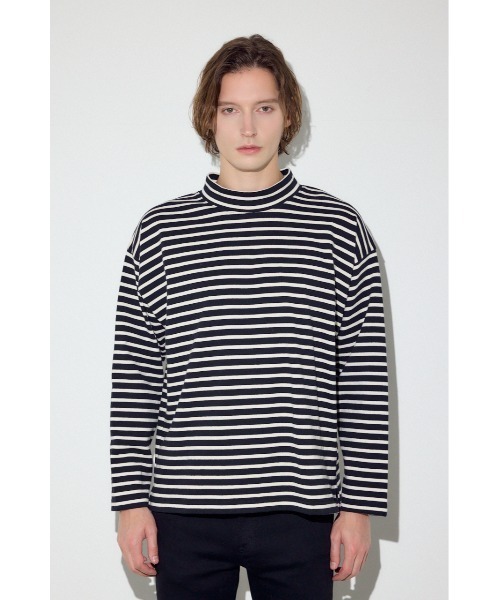 AZUL by moussy(アズールバイマウジー)の「ボーダー長袖トップス(Tシャツ/カットソー・メンズ・ブラック系その他/グレー系その他/ホワイト系その他・MEDIUM/LARGE)」の19枚目の写真