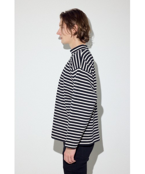 AZUL by moussy(アズールバイマウジー)の「ボーダー長袖トップス(Tシャツ/カットソー・メンズ・ブラック系その他/グレー系その他/ホワイト系その他・MEDIUM/LARGE)」の20枚目の写真