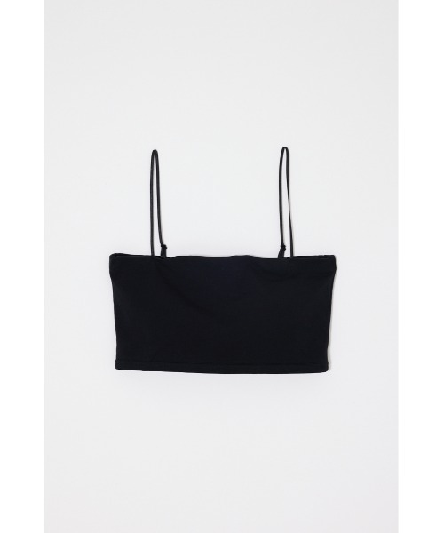 MOUSSY（マウジー）の「SQUARE NECK BARE キャミトップス（キャミソール・レディース・ブラック/ホワイト・2/0/1）」の3枚目の写真