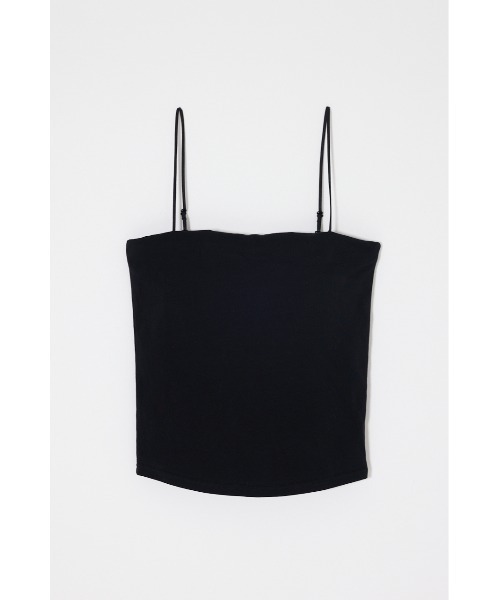 MOUSSY（マウジー）の「SQUARE NECK BARE キャミトップス（キャミソール・レディース・ブラック/ホワイト・2/0/1）」の6枚目の写真