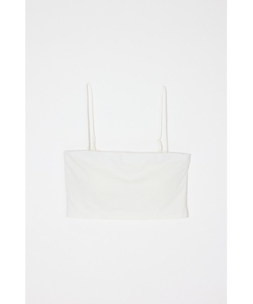 MOUSSY（マウジー）の「SQUARE NECK BARE キャミトップス（キャミソール・レディース・ブラック/ホワイト・2/0/1）」の8枚目の写真