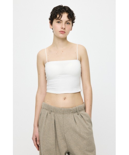MOUSSY(マウジー)の「SQUARE NECK BARE キャミトップス(キャミソール・レディース・ブラック/ホワイト・2/0/1)」の13枚目の写真