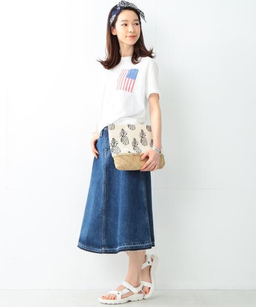 Ray BEAMS（レイビームス）の「Ctrl freak / パイナップル　クラッチ（クラッチバッグ・レディース・ホワイト/ブルー・ONE SIZE）」の12枚目の写真