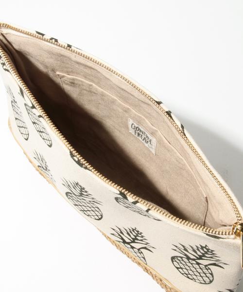 Ray BEAMS（レイビームス）の「Ctrl freak / パイナップル　クラッチ（クラッチバッグ・レディース・ホワイト/ブルー・ONE SIZE）」の8枚目の写真