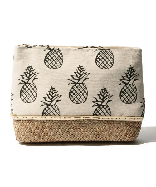 Ray BEAMS（レイビームス）の「Ctrl freak / パイナップル　クラッチ（クラッチバッグ・レディース・ホワイト/ブルー・ONE SIZE）」の9枚目の写真