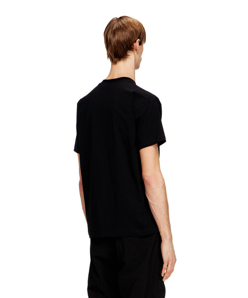 DIESEL（ディーゼル）の「メンズ Tシャツ T-NORM-V16（Tシャツ/カットソー・メンズ・ブラック/オフホワイト・XXX-LARGE/XX-LARGE/LARGE/SMALL/X-SMALL/MEDIUM/X-LARGE）」の3枚目の写真