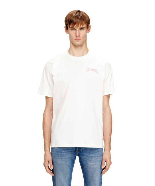 DIESEL（ディーゼル）の「メンズ Tシャツ T-NORM-V16（Tシャツ/カットソー・メンズ・ブラック/オフホワイト・XXX-LARGE/XX-LARGE/LARGE/SMALL/X-SMALL/MEDIUM/X-LARGE）」の8枚目の写真