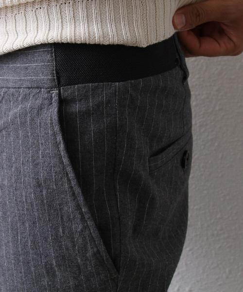 coen（コーエン）の「ワンタックストライプゴムイージーパンツ（その他パンツ・メンズ・ダークグレー/ネイビー・X-LARGE/LARGE/MEDIUM/SMALL）」の15枚目の写真