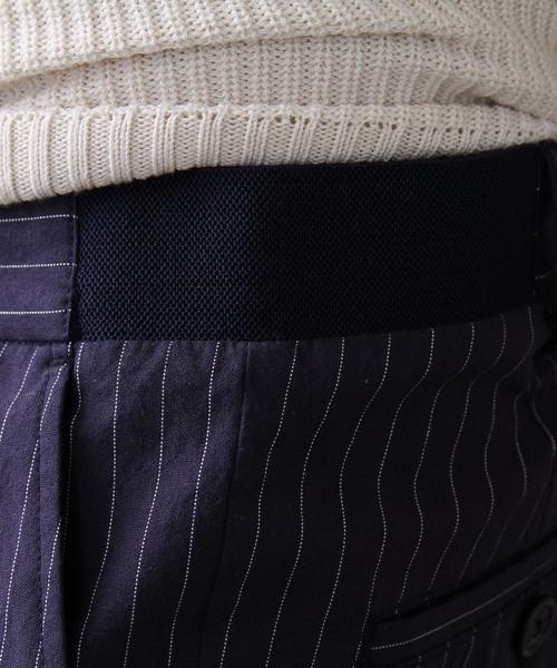 coen（コーエン）の「ワンタックストライプゴムイージーパンツ（その他パンツ・メンズ・ダークグレー/ネイビー・X-LARGE/LARGE/MEDIUM/SMALL）」の4枚目の写真